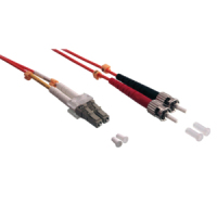 LogiLink 2m LC-ST fibre optic cable OM2 Orange