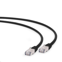 Gembird PP6A-LSZHCU-BK-0.25M networking cable Black Cat6a S/FTP (S-STP)
