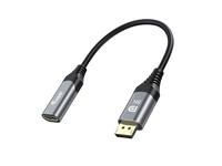 Equip 133446 adapter kablowy 0,15 m DisplayPort HDMI Czarny, Szary