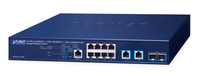 PLANET Layer 3 8-Port 2.5GBASE-T + Gestito L3 10G Ethernet (100/1000/10000) 1U Blu