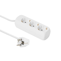 Microconnect GRU0033W power extension 3 m 3 AC outlet(s) Indoor White