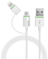 Leitz Cable de adaptador micro USB y Lightning a USB Complete, 1 m