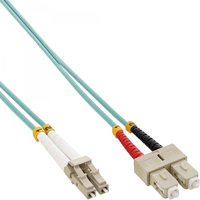 InLine 4043718165841 InfiniBand/fibre optic cable 1 m LC SC OM3 Turkoois