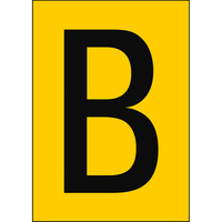 Brady NL7541A4YL-B öntapadós címke Téglalap alakú Tartós Fekete, Sárga 1 db