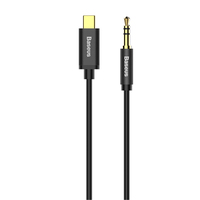 Baseus CAM01-01 câble USB 1,2 m 3,5mm USB C Noir