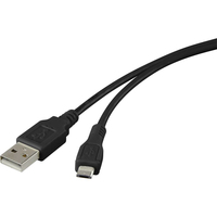 Renkforce RF-4316220 USB-kabel 1 m USB 2.0 USB A Micro-USB B Zwart