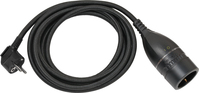 Brennenstuhl 1161830030 power cable Black 5 m Power plug type E+F Barrel type N