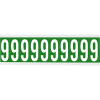 Brady CNL1G 9 etiqueta autoadhesiva Rectángulo Desmontable Verde, Blanco 250 pieza(s)