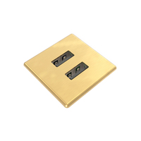 Kondator 935-PM31Z socket-outlet 2 x USB A Brass