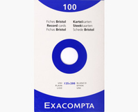 Exacompta 13303E indexkaart Wit