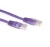 ACT UTP Category 5E Purple 0.5m netwerkkabel Paars 0,5 m