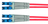 Telegärtner 100011327 fibre optic cable 2 m LCD LC/APC OM4 Red, Blue, Grey