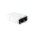 LogiLink AA0063 cambiador de género para cable Micro-USB-OTG USB 2.0 Blanco