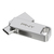 PNY DUO LINK USB flash drive 64 GB USB Type-A / USB Type-C 3.2 Gen 1 (3.1 Gen 1) Roestvrijstaal