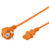 Goobay 2m Power cable Naranja