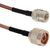 Ventev RG142PNMNF-3 cable coaxial 0,9 m RG-142P Marrón