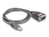 DeLOCK 61400 cable gender changer USB A RS-232 Black