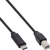 InLine 35766 USB-kabel 0,5 m USB 2.0 USB C USB B Zwart