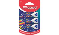 Maped Gomme en plastique Pyramide PIXEL PARTY, blister de 3 (82119522)