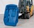 Kippbehälter mit Staplertaschen, Volumen 750L, Farbe Blau