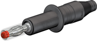 4 mm Sicherheitsstecker schwarz X-GL-438