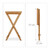 Relaxdays Tabletttisch Bambus H x B x T: ca. 66 x 50 x 38,5 cm Beistelltisch mit Tablett für Frühstück, Klapptisch als Serviertisch, Serviertablett, natur