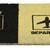 Relaxdays Fußmatte Kokos, "Arrival Departure", Türvorleger mit Flugzeug-Motiv, innen & außen, 40x60 cm, schwarz/gelb
