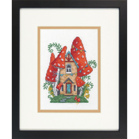 Counted Cross Stitch Kit: Forest House