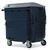 Taylor Continental Wheeled Bin - 1280 Litre Capacity - Light Blue Powder Coated Finish - Brown