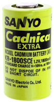 Sanyo KR-1800SCE Sub-C Cadnica battery