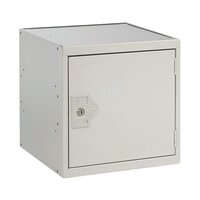 One Compartment Cube Locker D450mm Light Grey Door MC00098