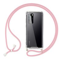 NALIA Necklace Cover with Band compatible with Huawei P40 Pro Case, Protective Transparent Hardcase & Adjustable Holder Strap, Easy to Carry Crossbody Phone Skin Bumper Slim Pro...