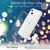 NALIA Chiaro Glitter Cover compatibile con iPhone 13 Custodia, Traslucido Anti-Giallo Copertura Brillantini Sottile Silicone Glitterata Protezione, Clear Case Diamante Bumper Sk...