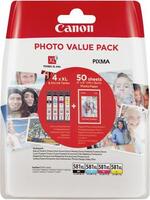 Canon Tinta CLI-581XL Photo Value Pack CMYK Eredeti Fénykép fekete, Cián, Bíbor, Sárga 2052C004
