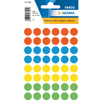 Farb-, Markierungspunkte, Vielzweck-Etiketten, ø 12 mm, farblich sortiert