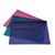 Rapesco Zippi Bag with Metal Zip Bright Transparent Colours A4+ (Pack 25) 0798