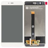 LCD With Touch Glass, Frame, No Battery, Silver P10 Plus