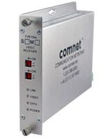 1 Ch Digital Video Receiver/ Data TranscRec (RS232/422 485-2W & 4W/UTC Time Base Corrected), 1 Duplex Contact, 1 Fiber, Singlemode, 10 AV Extenders