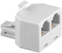 ISDN T-Adapter Y-ADAPTER RJ11 - 2x RJ14 M/F 6P/4C, connected 1:1