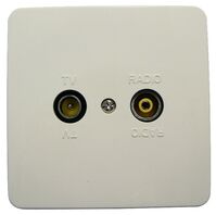 Wall outlet TV/Radio finish. T0BX Scatole Presa