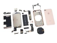 Side Buttons Set - White OEM New For iPhone 8+ Handy-Ersatzteile