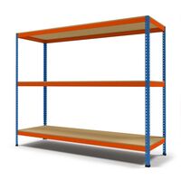 Wide span heavy duty shelving