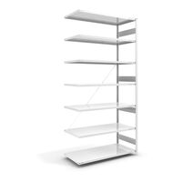 Heavy duty boltless shelving unit, RAL 7035