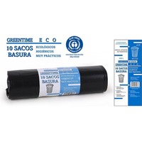 10 SACOS BASURA 80X105-G150-100 L. GREENTIME ECO