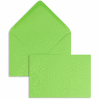 Briefumschläge 80x114mm (DIN C7) 120g/qm gummiert VE=100 Stück grüner apfel