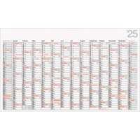 Wandkalender Modell Office II 114x68,5cm 1 Seite = 14 Monate 2025