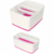 Aufbewahrungsschale MyBox länglich ABS weiß/pink