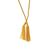 Olympia Cord Menu Holder A4 in Gold with Plastic Tag to Keep Tassels Neat