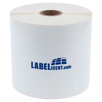 Thermotransfer-Etiketten 100 x 150 mm, weiß, 500 wetterfeste Folienetiketten auf 1 Rolle/n, 1 Zoll (25,4 mm) Kern, Polyesteretiketten permanent