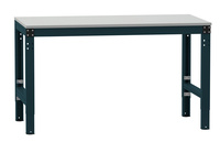 ESD-Arbeitstisch UNIVERSAL Spezial Grundtisch mit Kunststoffplatte, BxTxH = 1500 x 1000 x 728-1028 mm | LMK7076.7016